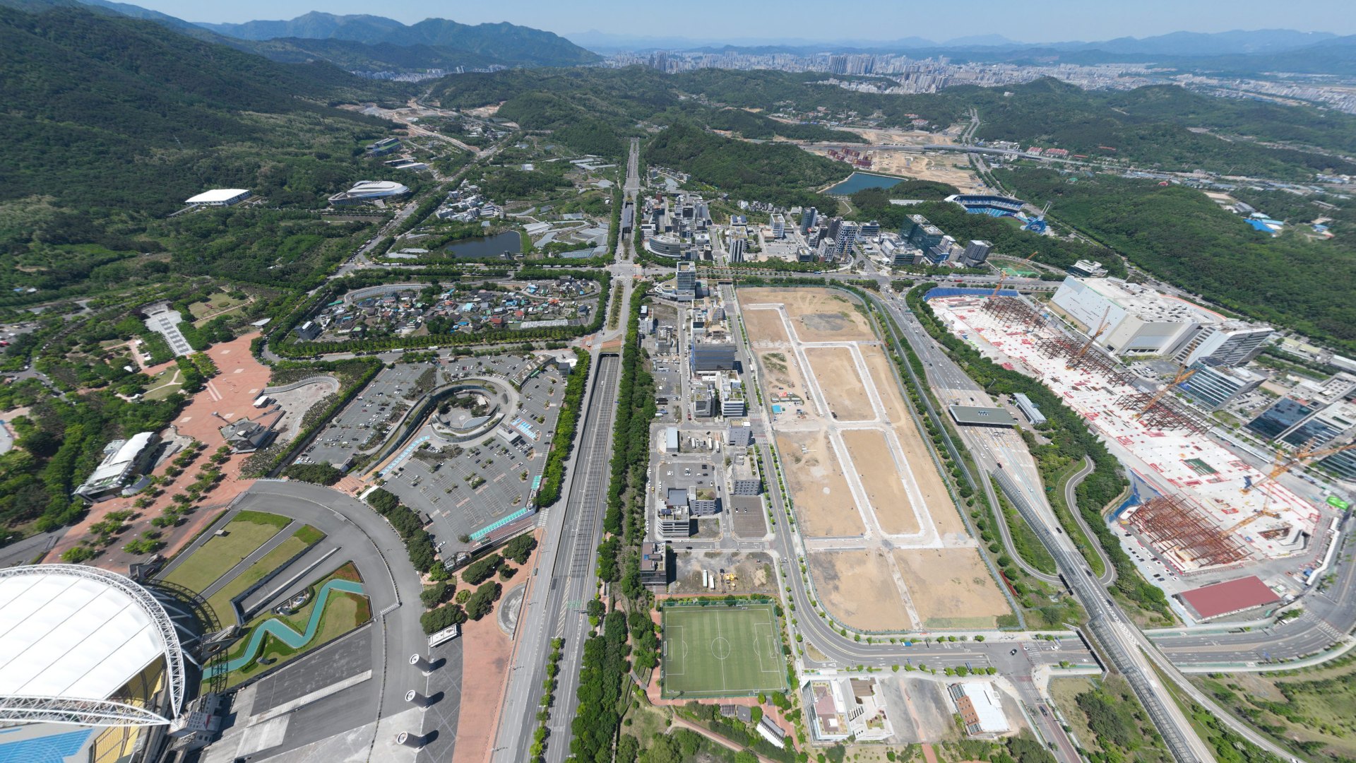 수성알파시티 항공 VR에서 바라본 풍경